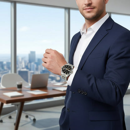 Elegant Men's Analog Sport Watch with Day Date Feature
