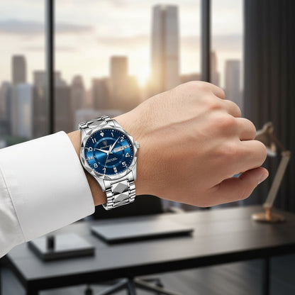 Elegant Men's Analog Sport Watch with Day Date Feature