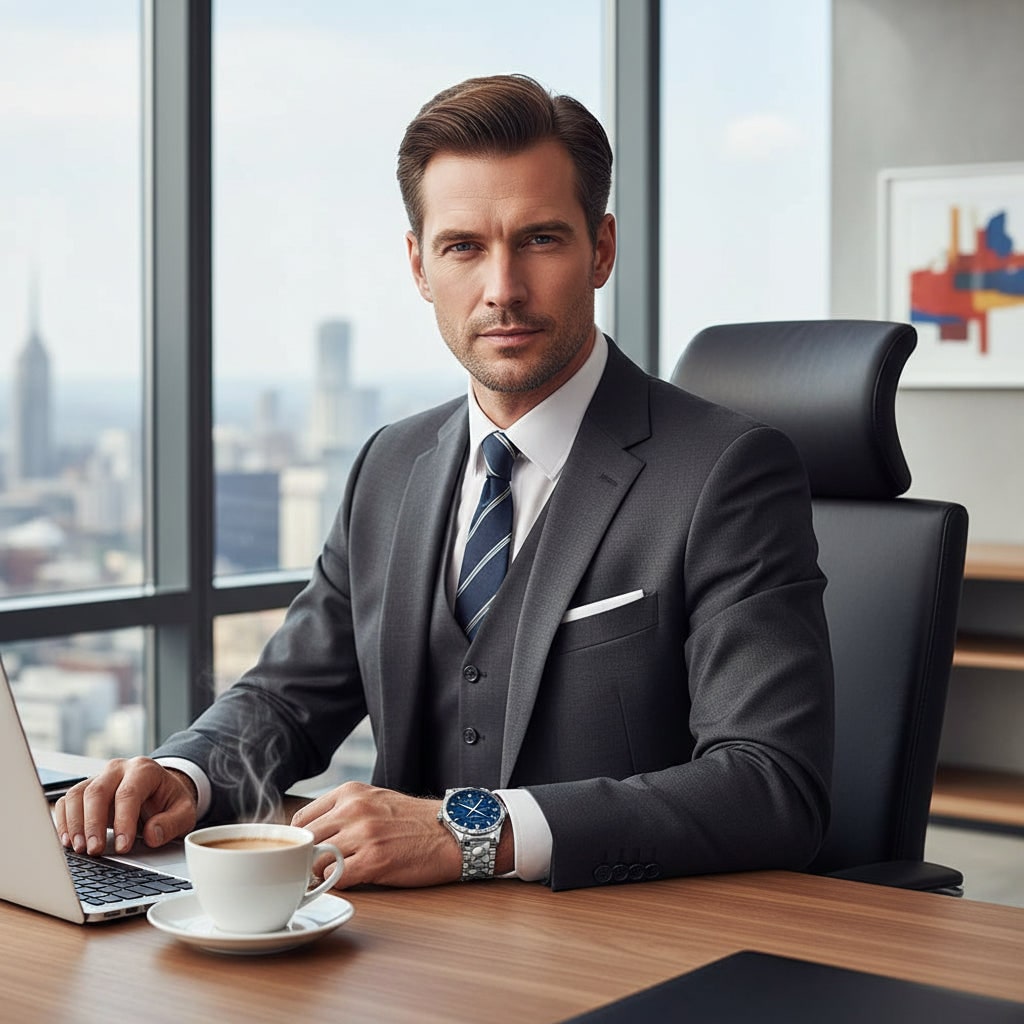 Elegant Men's Analog Sport Watch with Day Date Feature