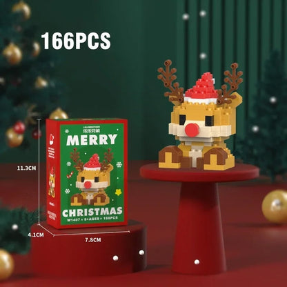 Festive Miniature Building Block Sets for Holiday Creativity