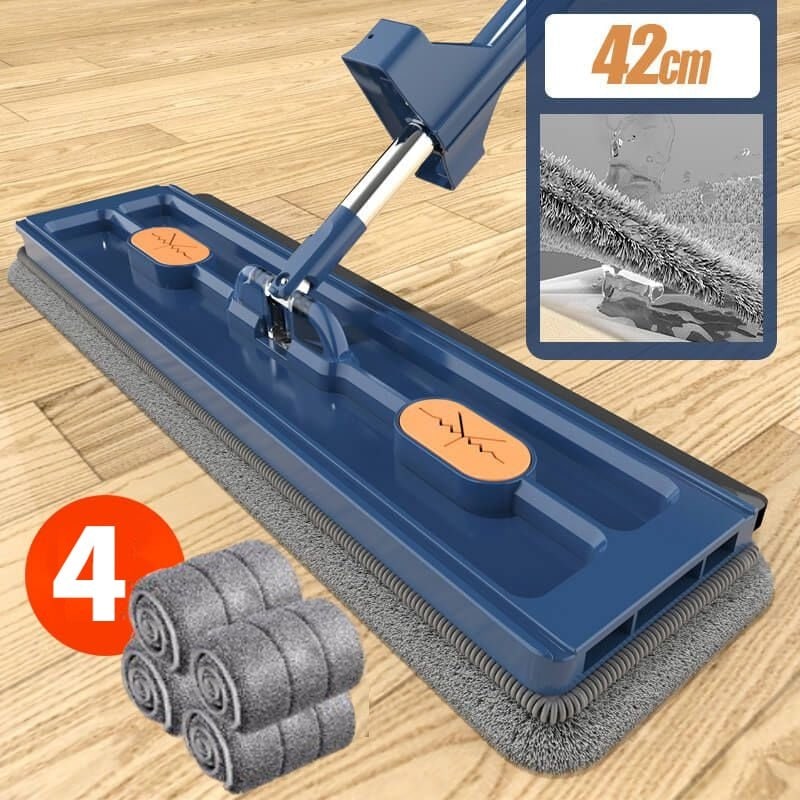 Effortless Microfiber Mop System with Compact Bucket