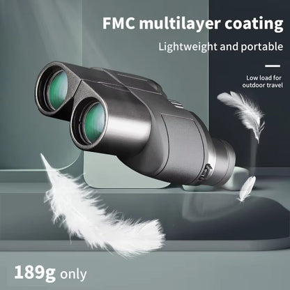 10X Compact Binoculars Featuring BAK4 Prisms