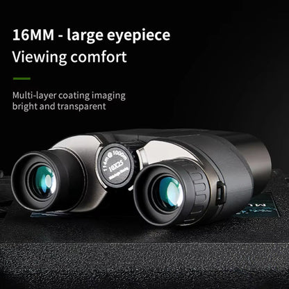 10X Compact Binoculars Featuring BAK4 Prisms