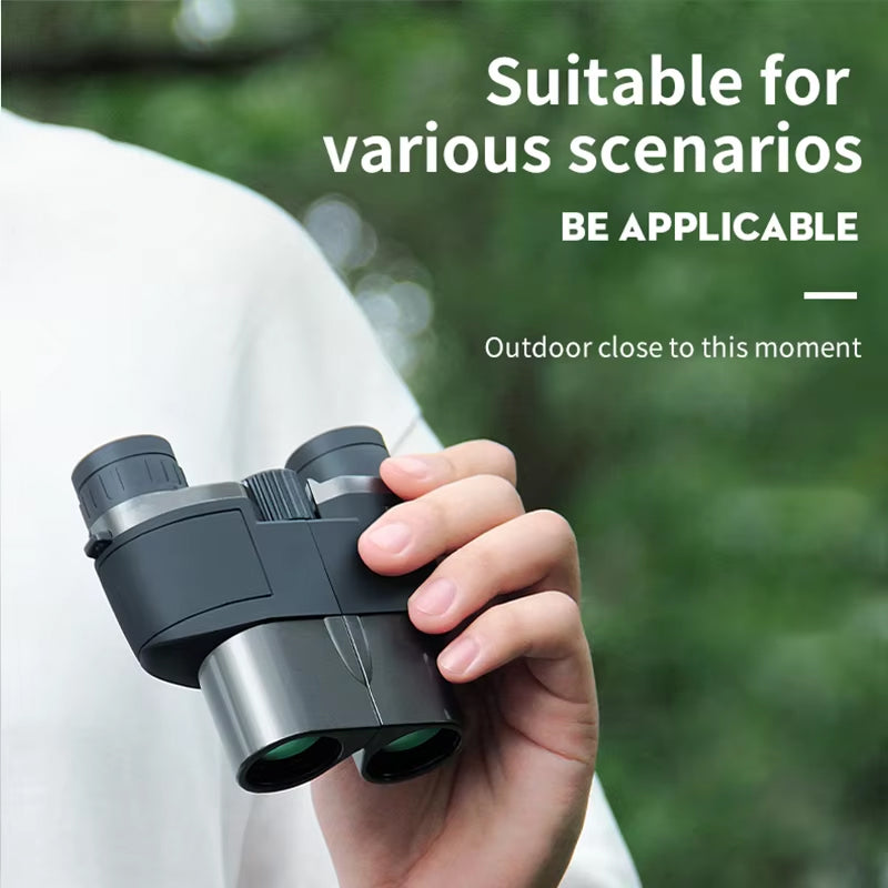 10X Compact Binoculars Featuring BAK4 Prisms