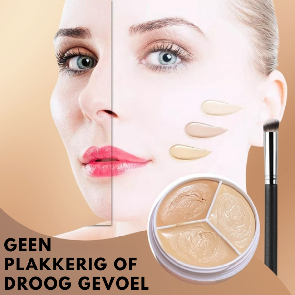 GlowCraft - Tri-Color Concealer Palette for Flawless Skin