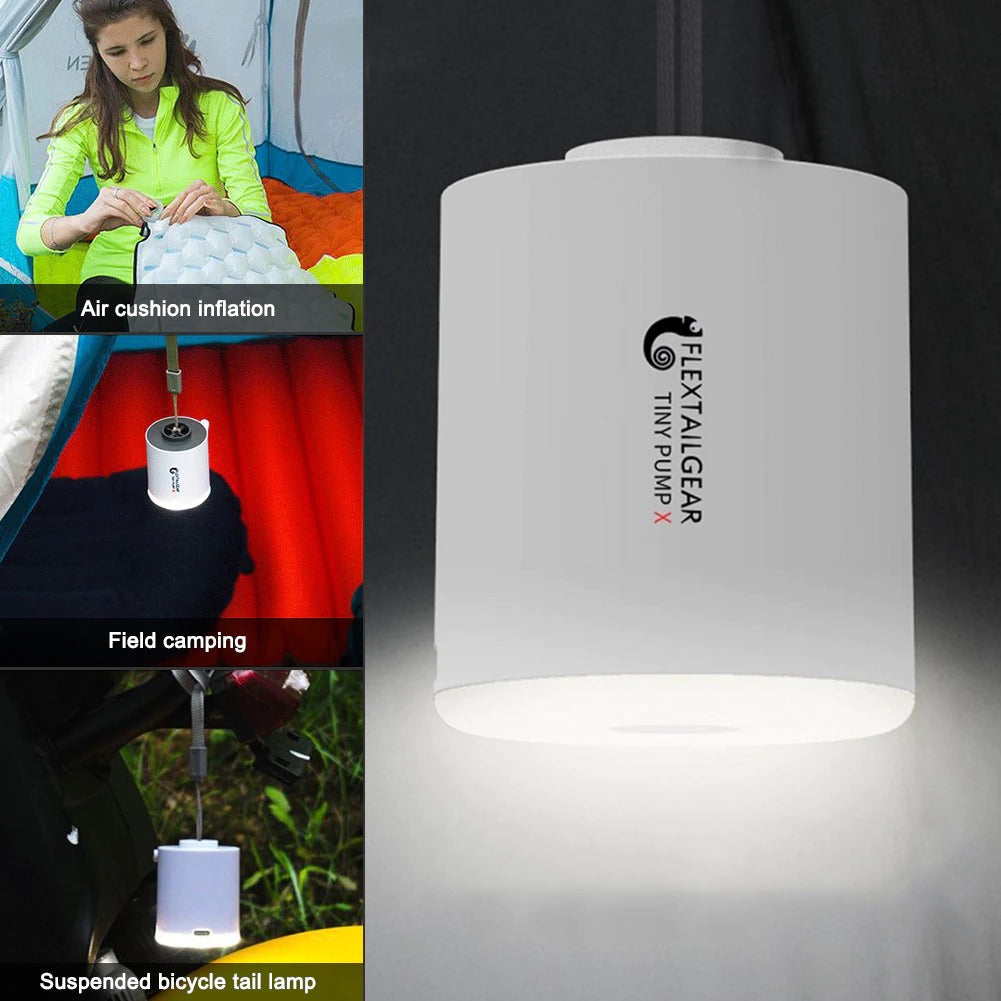 Compact Air Pump with Integrated Lantern