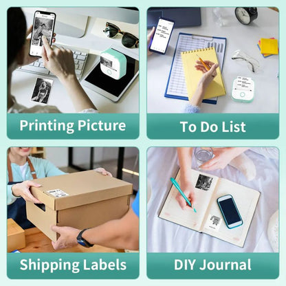 Compact Mini Printer with Bluetooth – Inkless Thermal Printing
