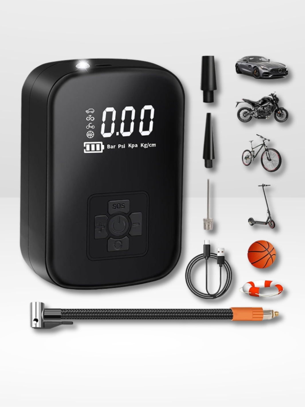 Wireless Air Pump – Rechargeable and Portable Compressor
