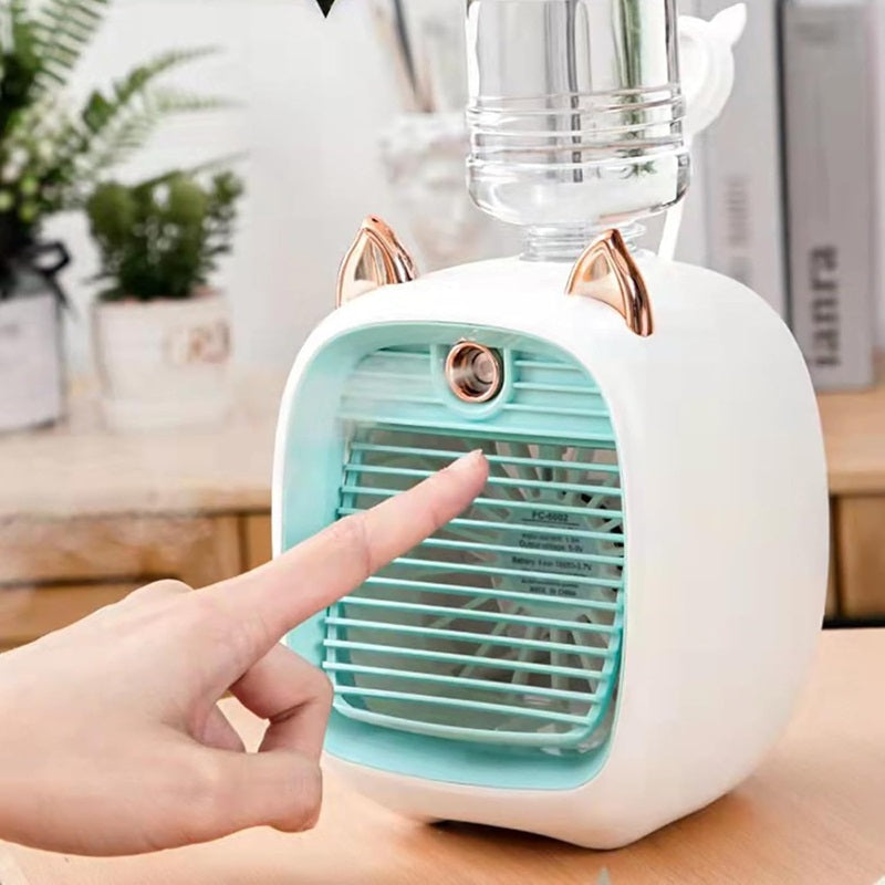 Compact Air Cooler with 3-Speed Fan and Mist Spray Function
