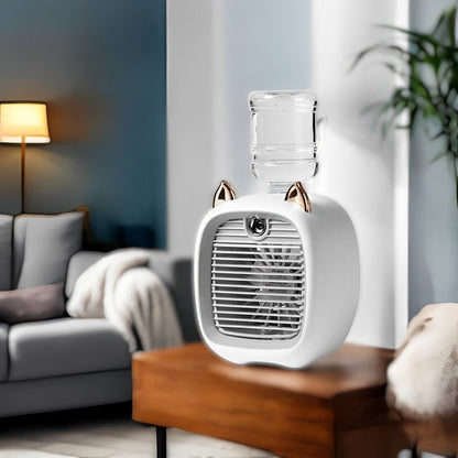 Compact Air Cooler with 3-Speed Fan and Mist Spray Function