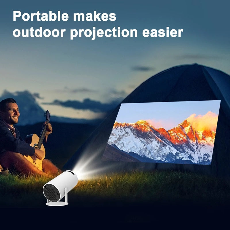 4K Mini Projector with Dual WiFi and Bluetooth Connectivity