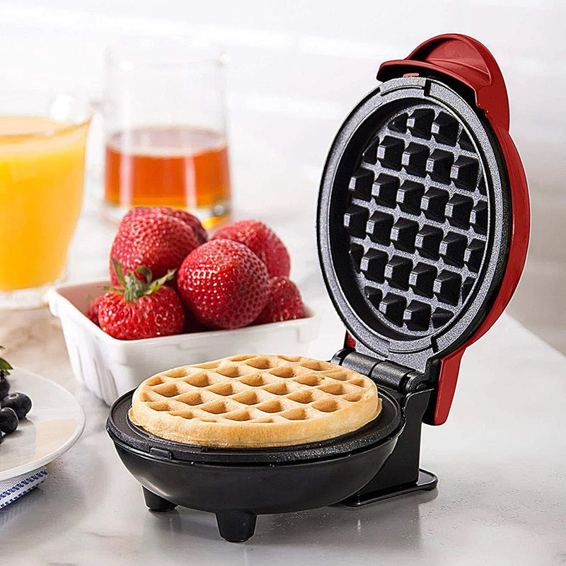 Mini Electric Waffle Maker with Nonstick Coating