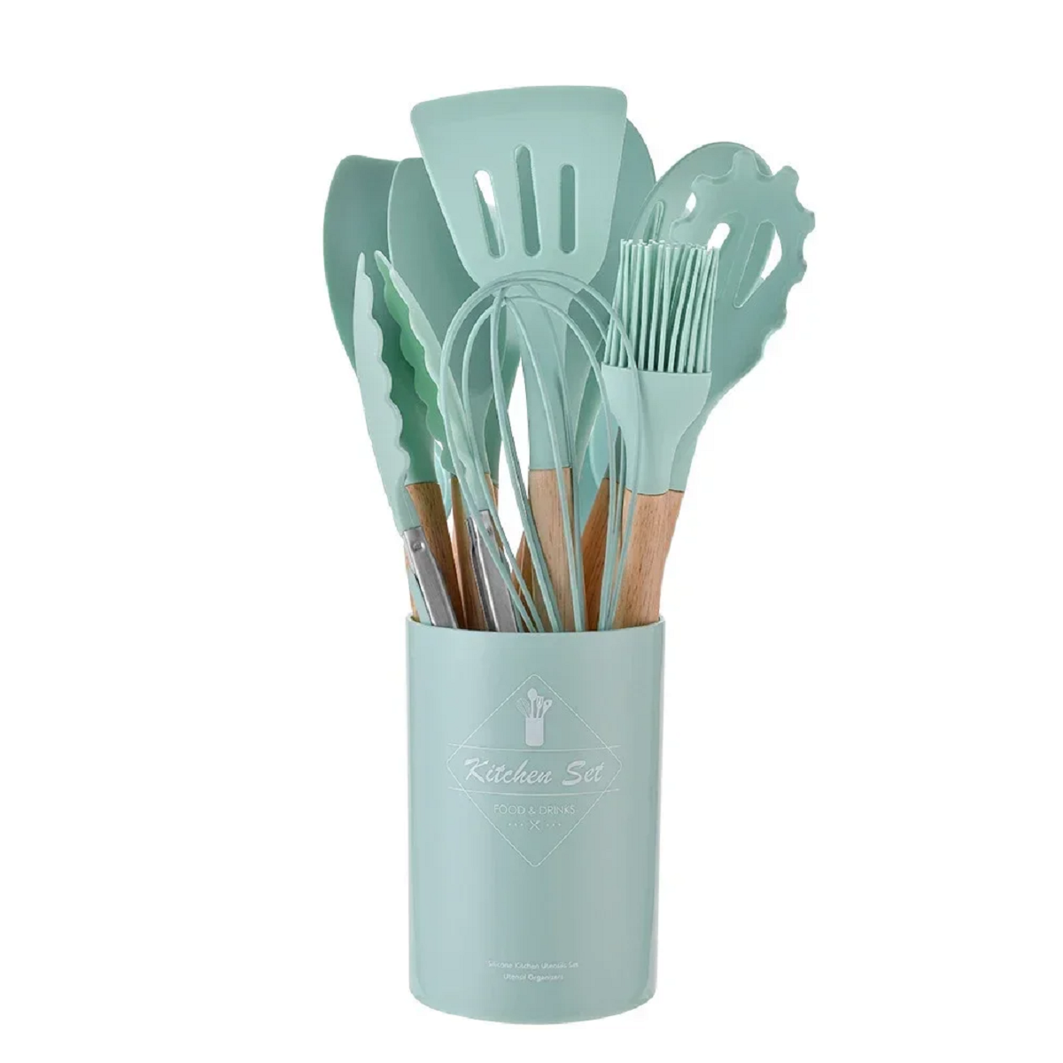 Set of 12 Silicone Cooking Tools for Kitchen Use