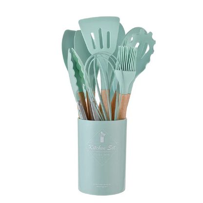 Set of 12 Silicone Cooking Tools for Kitchen Use