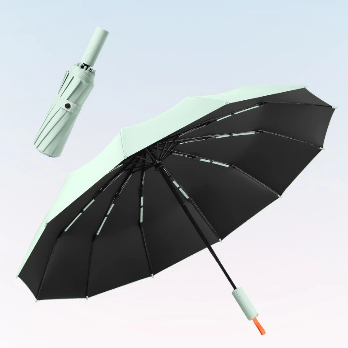 Large Folding Umbrella with 72 Bones – Windproof UV Rain Protection