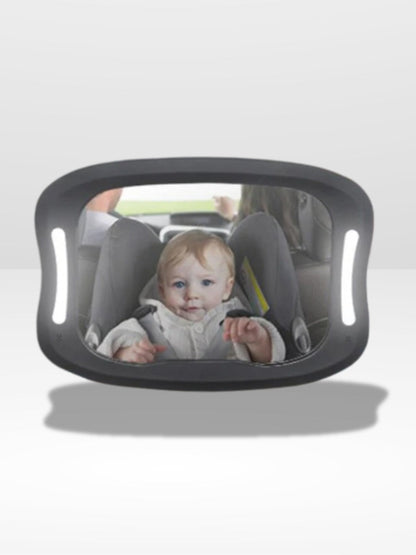 Car Baby Monitor with LED Mirror