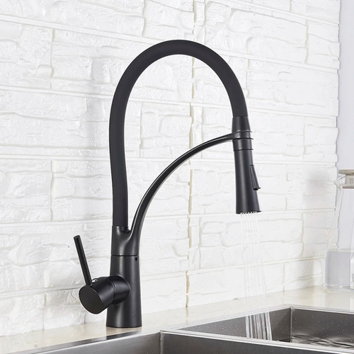 Versatile Kitchen Mixer Featuring Handheld Shower and Dual Functions
