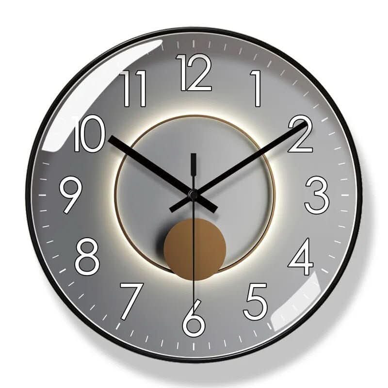 Silent Wall Clock in Nordic Design for Contemporary Home Decor