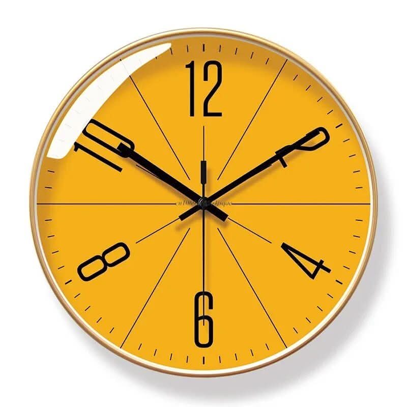 Silent Wall Clock in Nordic Design for Contemporary Home Decor
