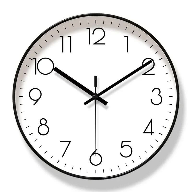 Silent Wall Clock in Nordic Design for Contemporary Home Decor