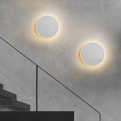 Flush Mount Round LED Wall Light in Modern Style