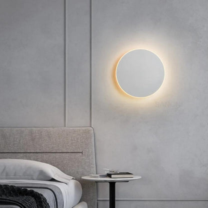 Flush Mount Round LED Wall Light in Modern Style