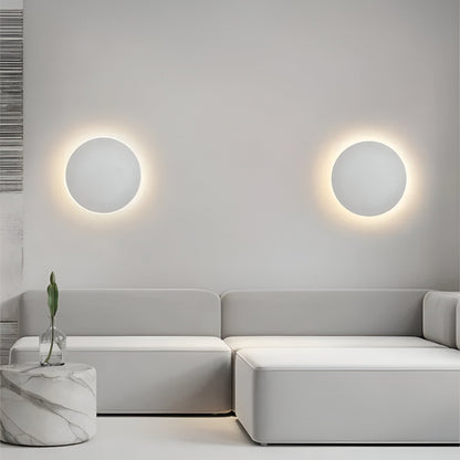 Flush Mount Round LED Wall Light in Modern Style