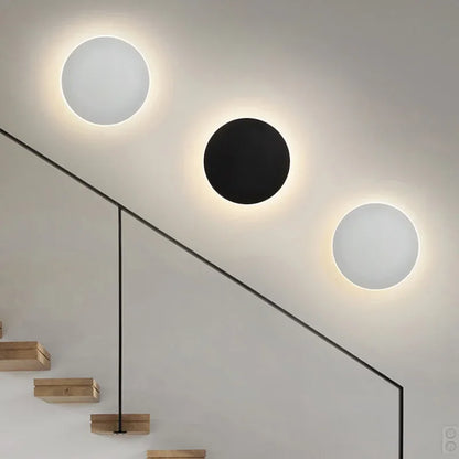 Flush Mount Round LED Wall Light in Modern Style