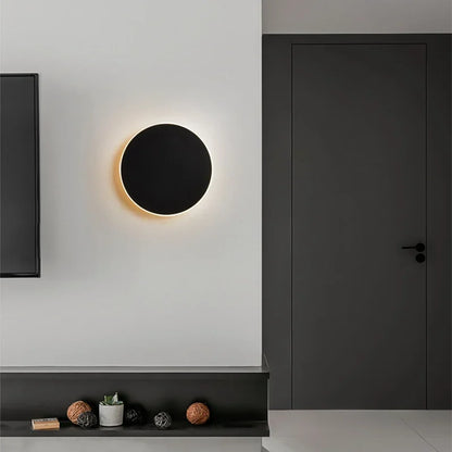Flush Mount Round LED Wall Light in Modern Style