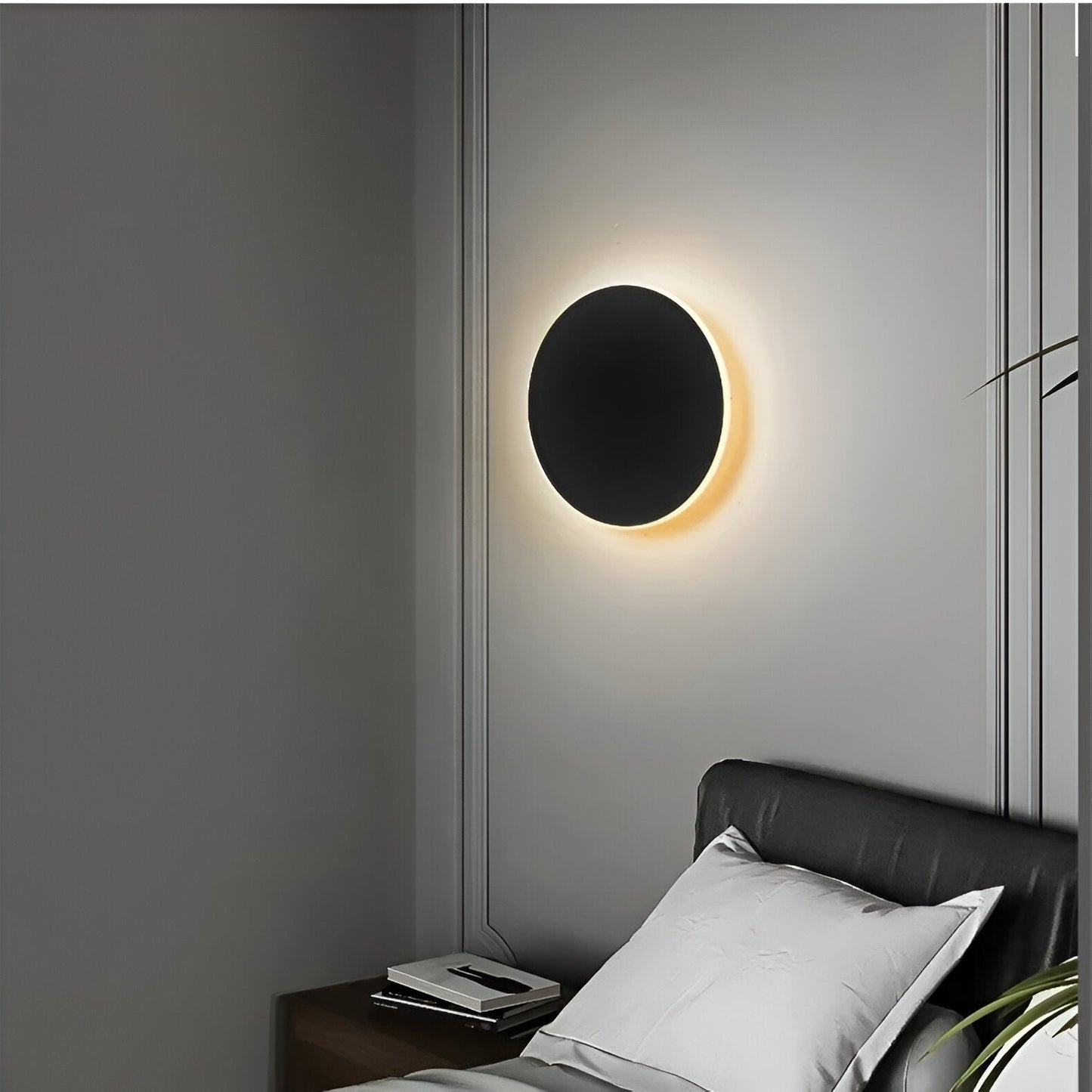 Flush Mount Round LED Wall Light in Modern Style