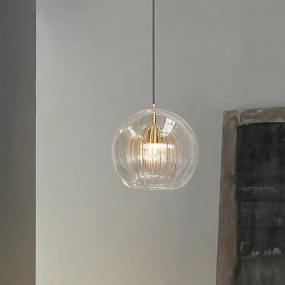 Contemporary Round LED Pendant Light - Aurora Sphere Design