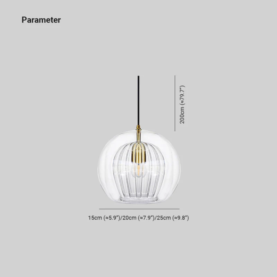 Contemporary Round LED Pendant Light - Aurora Sphere Design