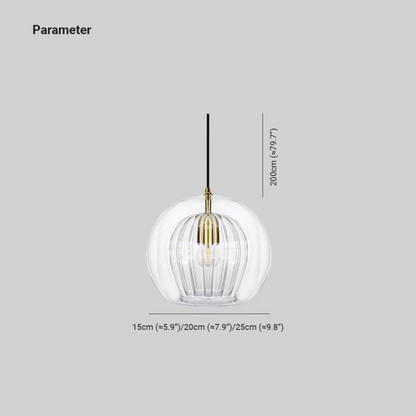 Contemporary Round LED Pendant Light - Aurora Sphere Design