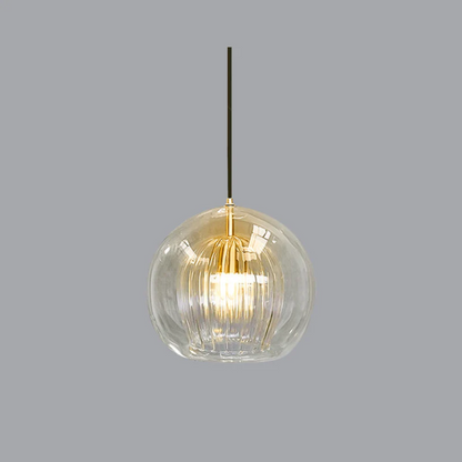 Contemporary Round LED Pendant Light - Aurora Sphere Design