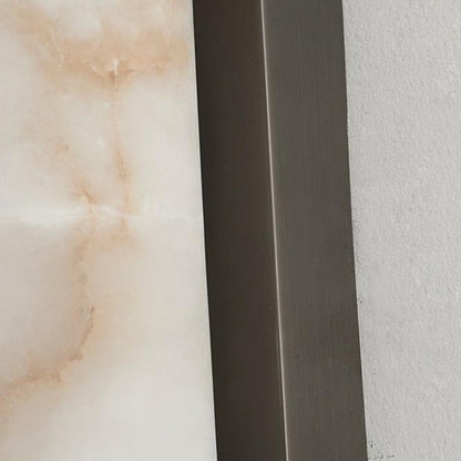 Elegant Flush Mount Wall Light with Unique Marble Shade