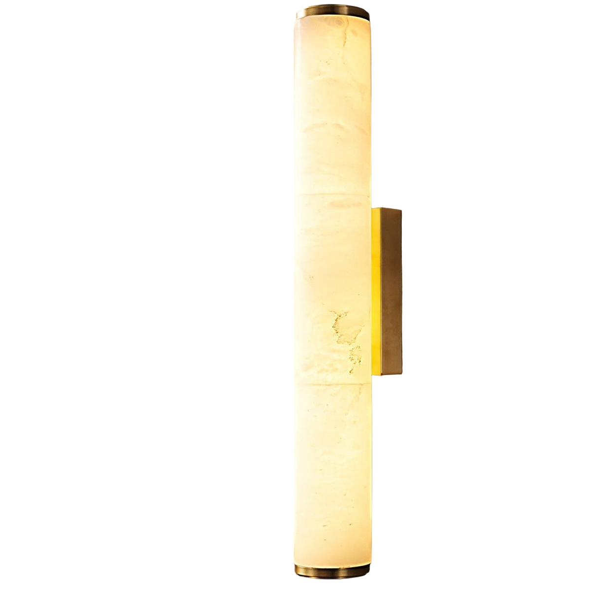 Elegant Flush Mount Wall Light with Unique Marble Shade