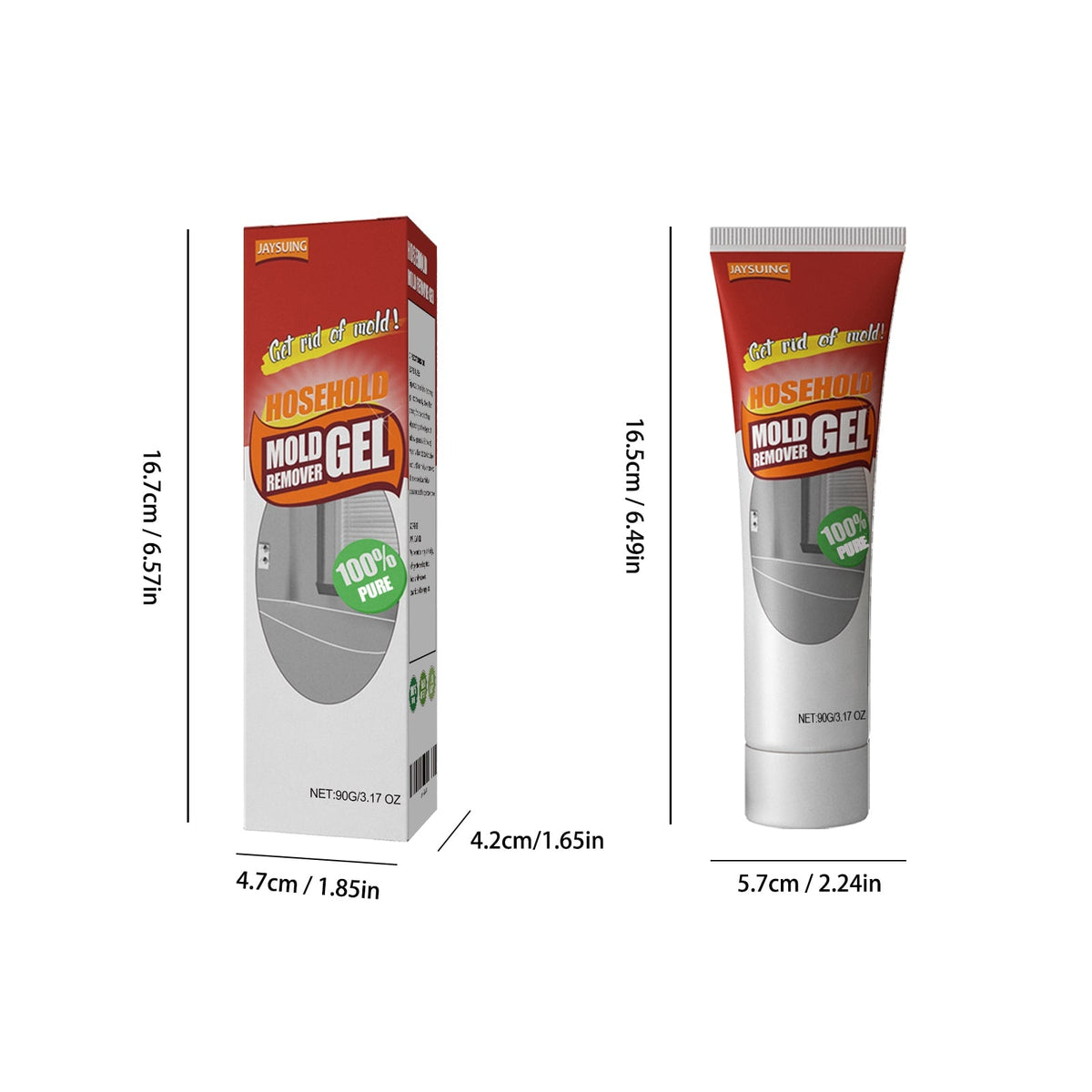Ultimate Mold and Mildew Eliminator Gel with Precision Applicator