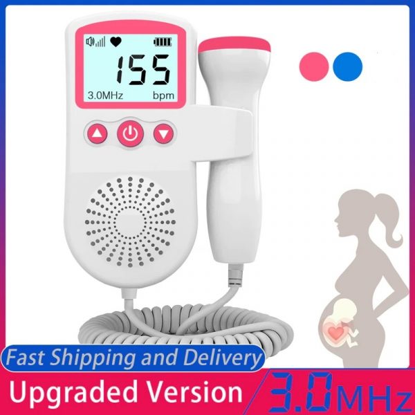Smart Fetal Doppler with LCD Screen for Monitoring Baby's Heartbeat
