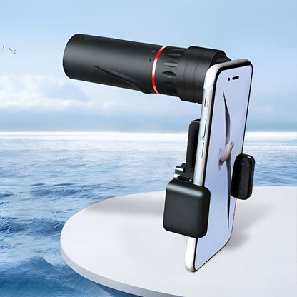 Pocket-Sized Monocular with Smartphone Dock for Clear Viewing