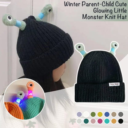 GlowCap with Shimmering Eyes & Flexible Tentacles | Cozy & Stylish for Festivals, Parties & Winter Wear