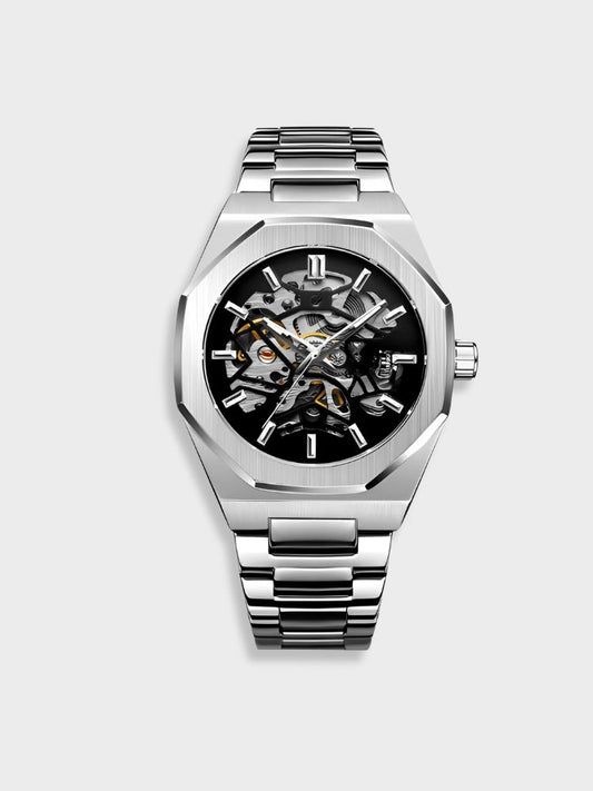 Leather Chronograph Watch - Timeless Elegance