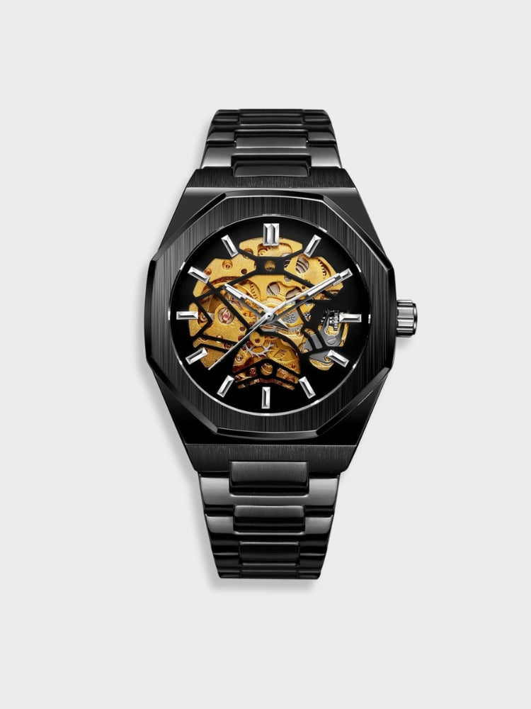 Leather Chronograph Watch - Timeless Elegance