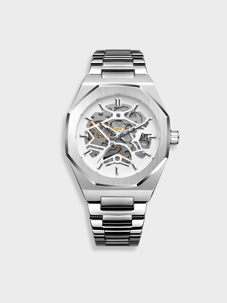 Leather Chronograph Watch - Timeless Elegance