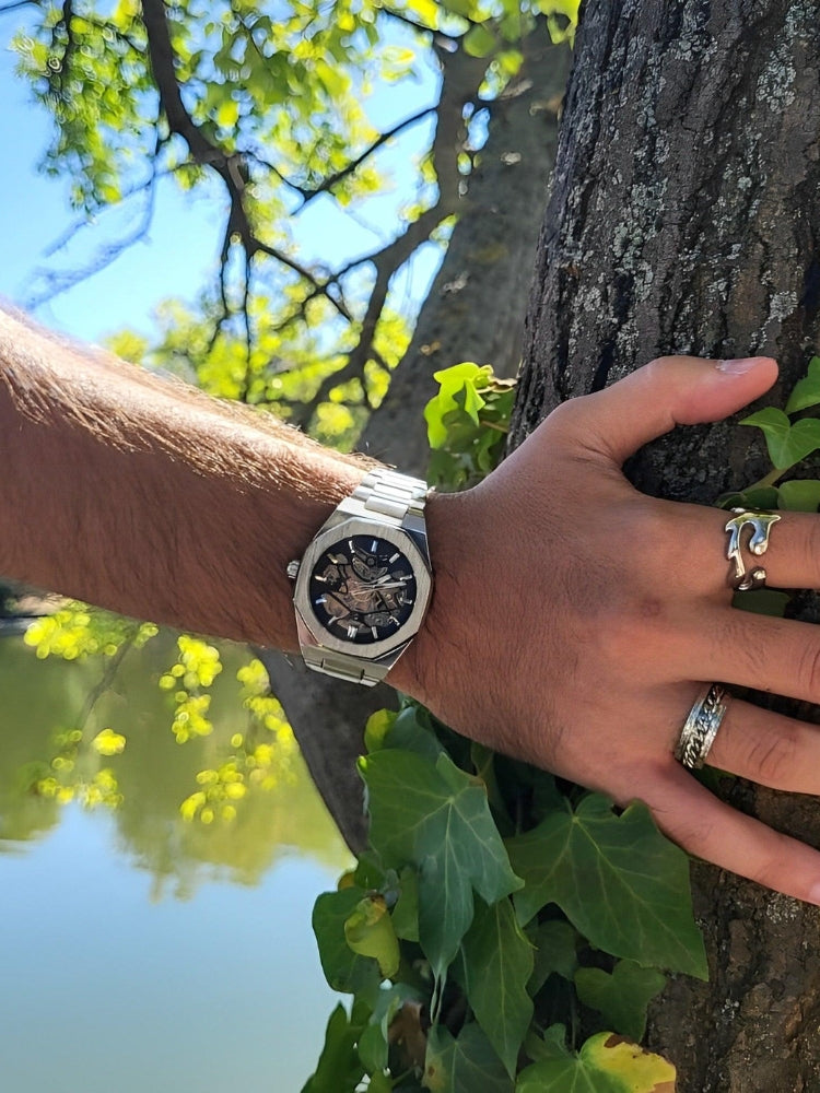Leather Chronograph Watch - Timeless Elegance
