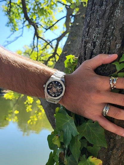 Leather Chronograph Watch - Timeless Elegance