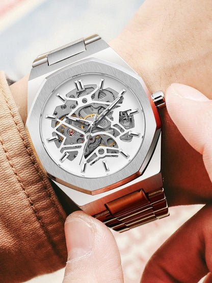 Leather Chronograph Watch - Timeless Elegance