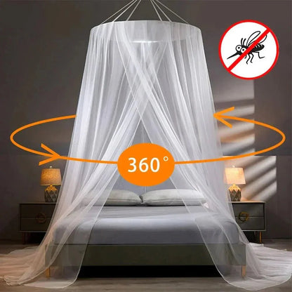Breathable Foldable Mosquito Net for Beds - 250 cm Height for Travel