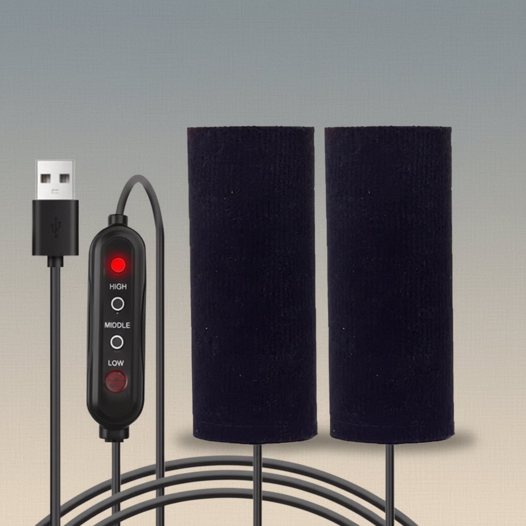 USB Heated Hand Grips for Motorcycles with Adjustable Warmth