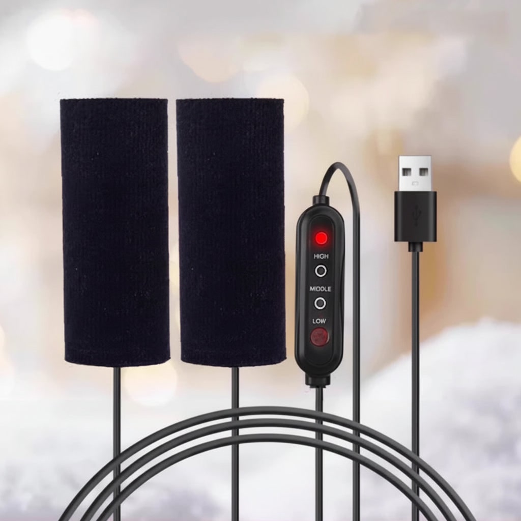 USB Heated Hand Grips for Motorcycles with Adjustable Warmth