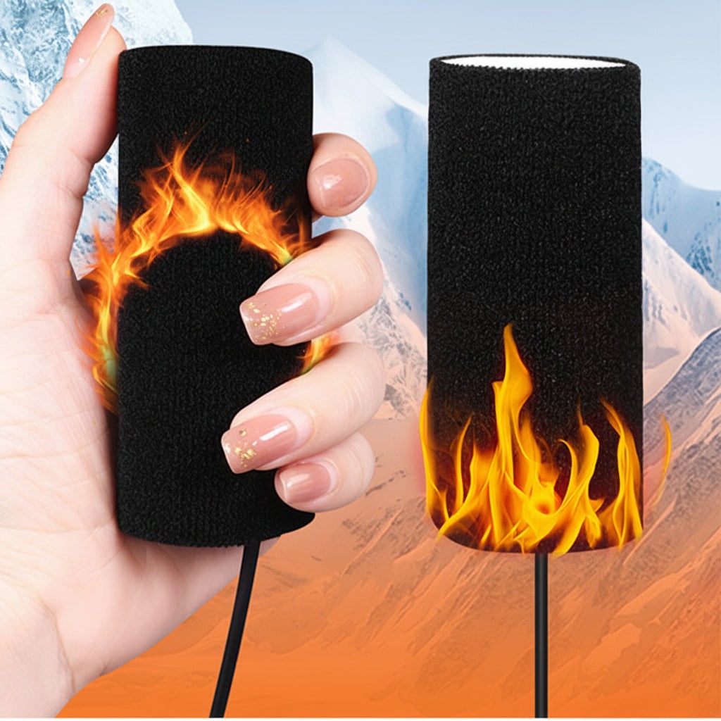USB Heated Hand Grips for Motorcycles with Adjustable Warmth
